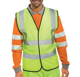 Hi Vis Waistcoat Saturn Yellow 4Xl