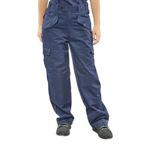 Ladies Pcot Trousers Navy Blue 24