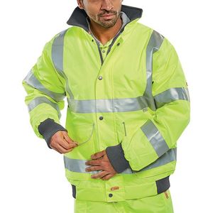 Hi Vis Bomber Jac Saturn Yellow M