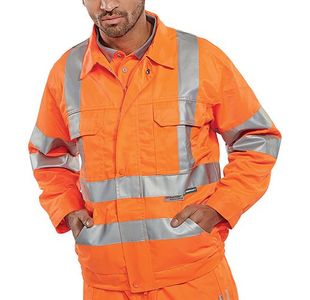 Beeswift Railspec Jacket Orange Sz52