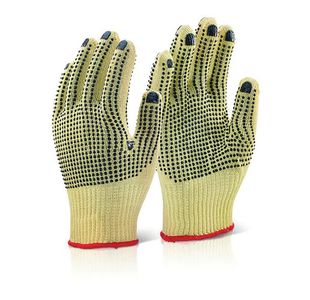 Reinforced Glove M/W Dotted Sz 9