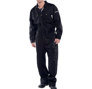 Beeswift Click Prem Coverall Blk 36