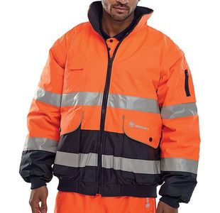 Europa Bomber Jacket Orange/Navy S