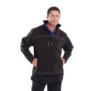 Beeswift Shell Jkt Tt Blk/Gry 3Xl