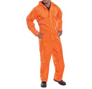 Beeswift Nyl B-Dri Coverall Org L