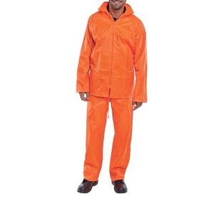 Nylon Weatherproof Suit Orange 4Xl