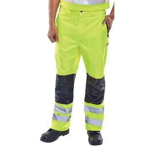 Hi Vis Saturn Yellow Trousers 4Xl