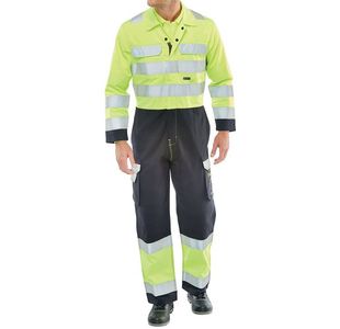 Arc Flash Hi Vis Cvrll Sylw/Nblu 38