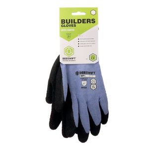 Beeswift Buildesr Latex Glove Blk Xl