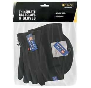 Thinsulate Balaclava/Gloves Set Blk