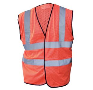 Hi Visibility Mesh Vest Orange Xs