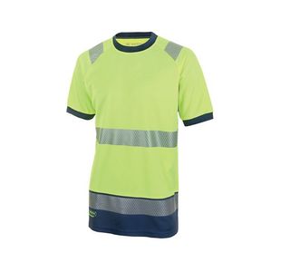 Hi Vis S/Sleeve T-Shirt Sylw/Nvy 4Xl