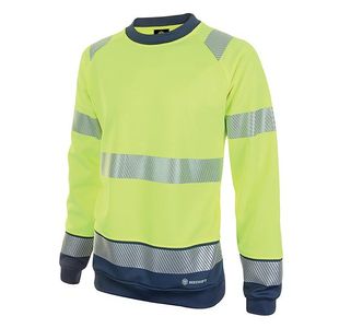 Hi Vis Sweatshirt Syellow/Nblue 4Xl