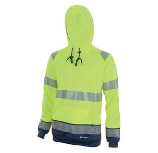 Hi Vis Hoody Syellow/Navy Blue 3Xl