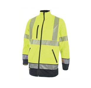 Hi Vis Softshell Jkt Sylw/Nvy 3Xl