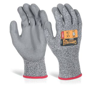 Glovezilla Pu Palm Ctd Gloves Gy M