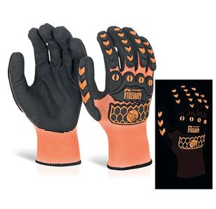 Gid Foam Nitrile Gloves Orange M