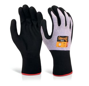 Nitrile Foam Nyl Gloves Purple L