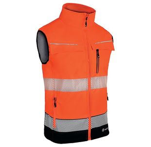 Deltic Hi Vis Gilet Org/Black M