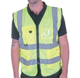 Executive Mesh Waistcoat Syellow S