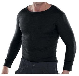 Long Sleeve Thermal Vest Black S