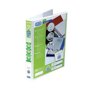 Elba A4 4D Ring 25Mm Wht Pan Pres Binder