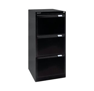 Bisley 3 Drw Filing Cab Black