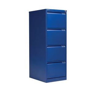 Bisley 4 Drw Filing Cab Blue