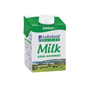 Lakeland Semi-Skim Milk 500ml Pk12