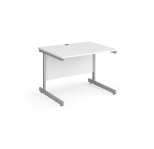 Contract 25 cantilever leg straight desk