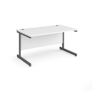 Contract 25 cantilever leg straight desk