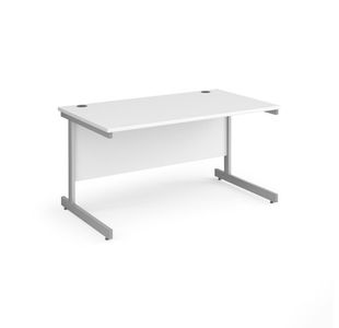 Contract 25 cantilever leg straight desk