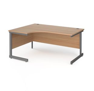 Contract 25 cantilever leg LH erg desk