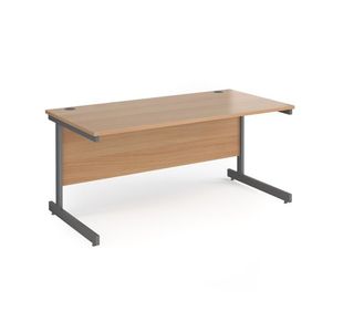 Contract 25 cantilever leg straight desk