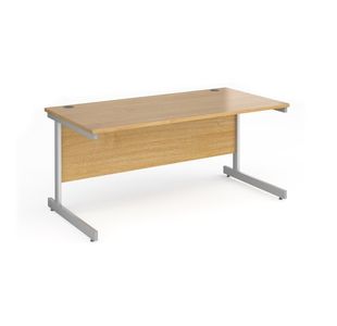 Contract 25 cantilever leg straight desk