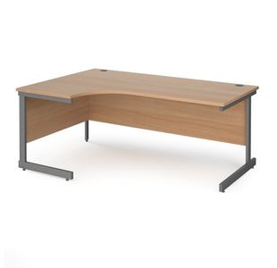 Contract 25 cantilever leg LH erg desk