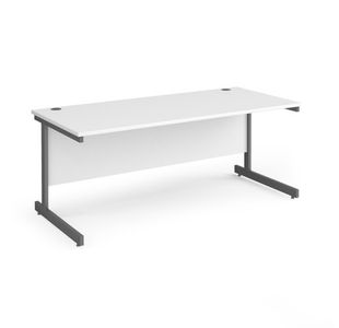 Contract 25 cantilever leg straight desk