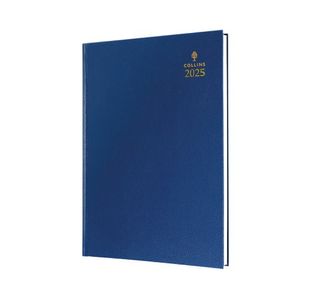 Collins A5 Desk Diary WTV Blue 2025