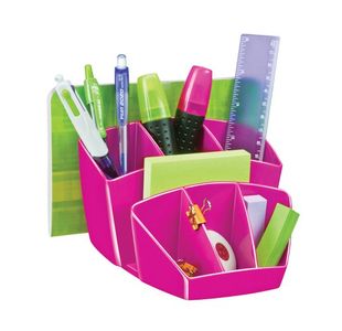 Ceppro Gloss Desk Tidy Pink 580g Pink