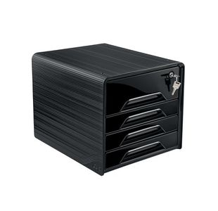 Smoove Secure 4Drawer mod W/Lock Blk