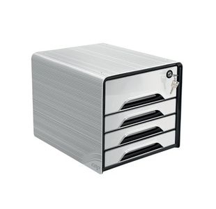 Smoove Secure 4Drawer mod W/Lock Wht