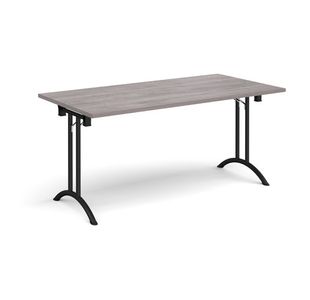 Rect folding leg table with curved feet