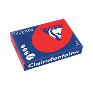 Trophee Card A4 Coral Red Pk250