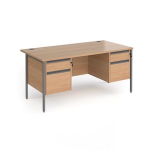 Contract 25 H-Frame desk 2&2d ped