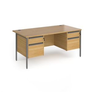 Contract 25 H-Frame desk 2&2d ped