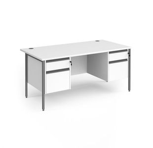 Contract 25 H-Frame desk 2&2d ped