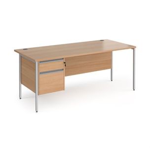 Contract 25 H-Frame Straight Desk 2D Ped