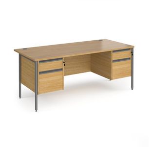 Contract 25 H-Frame desk 2&2d ped