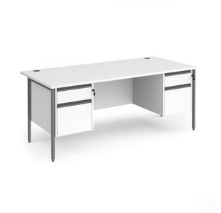 Contract 25 H-Frame desk 2&2d ped