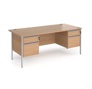 Contract 25 H-Frame desk 2&2d ped